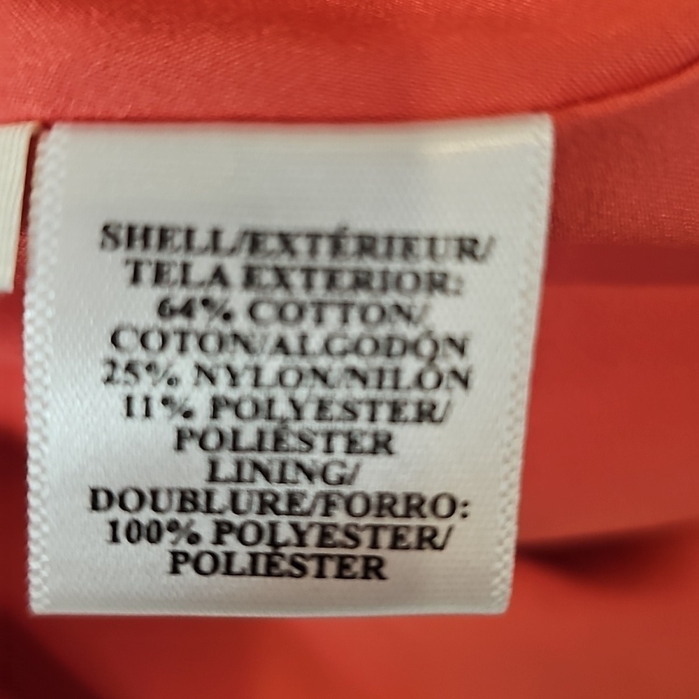 Ann Taylor Coral Fully Lined Skirt - Size 8 - Picture 6 of 7